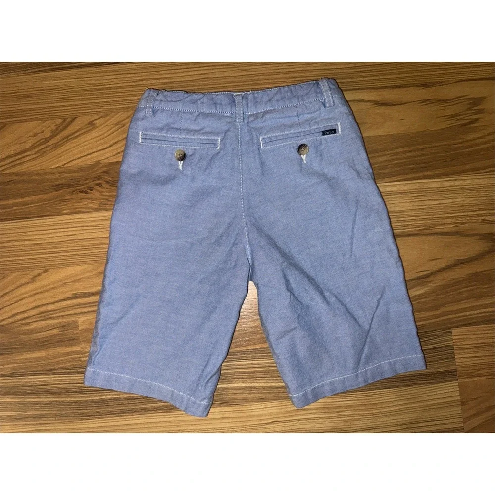Kids Boys‎  Ralph Lauren Polo Oxford Shorts Size 7 Preppy